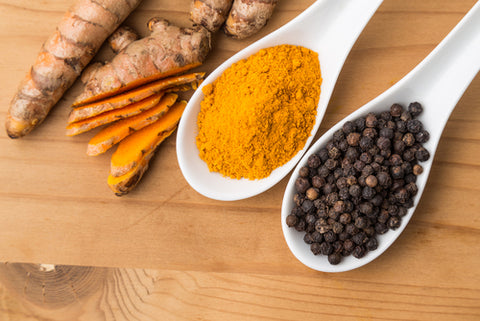 Turmeric taken with black pepper to activate full range of benefits